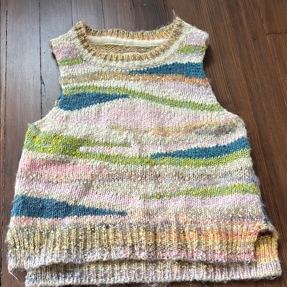 Anthropologie Pastel Knit Sleeveless Top